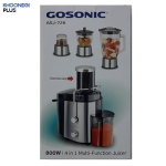 جعبه کارتن آبمیوه گیری 4 کاره گوسونیک مدل gsj-726